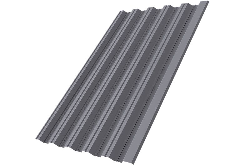 Профнастил НС35R 0,5 Satin RAL 7004 сигнальный серый