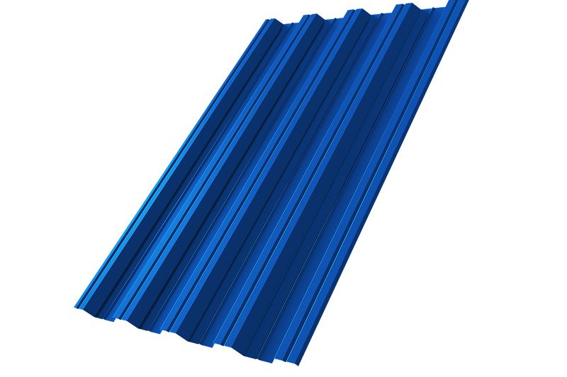 Профнастил НС44R 0,5 Satin RAL 5005 сигнальный синий