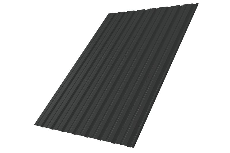 Профнастил С10R 0,5 Satin Matt RAL 7016 антрацитово-серый