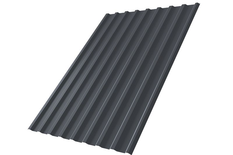 Профнастил С20R Grand Line 0,5 Velur X RAL 7024 мокрый асфальт