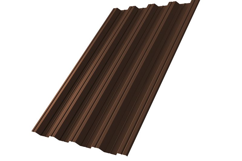Профнастил НС44R 0,5 Velur X RAL 8017 шоколад