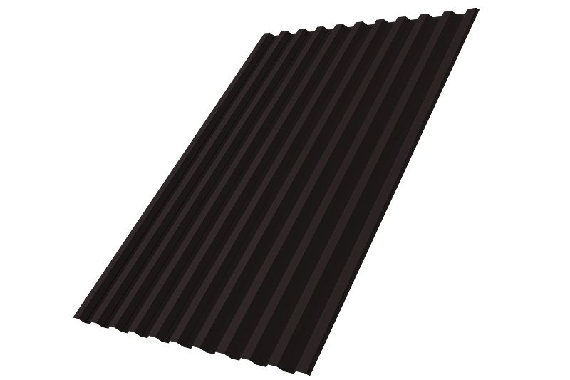 Профнастил С10R 0,45 PE RAL 7024 мокрый асфальт