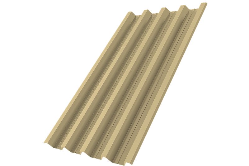 Профнастил Н60R v01 0,7 PE RAL 1014 слоновая кость