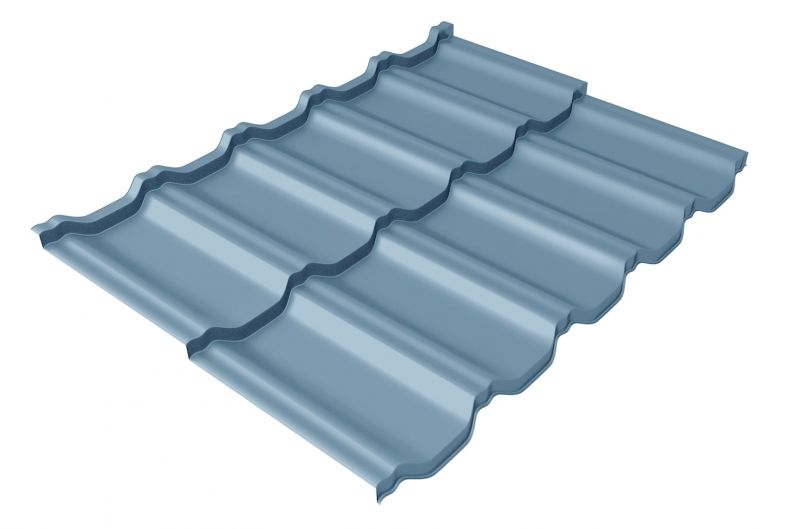 Профиль волновой  Kvinta Uno 0,45 Drap TX RAL 5024 пастельно-синий