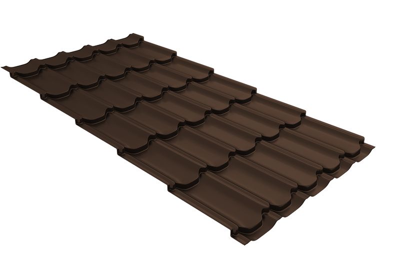 Профиль волновой Kvinta Plus 0,45 PE RAL 8017 шоколад