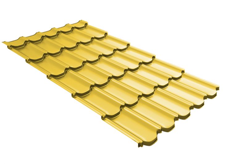 Профиль волновой Kvinta Plus 3D 0,45 PE RAL 1018 цинково-желтый