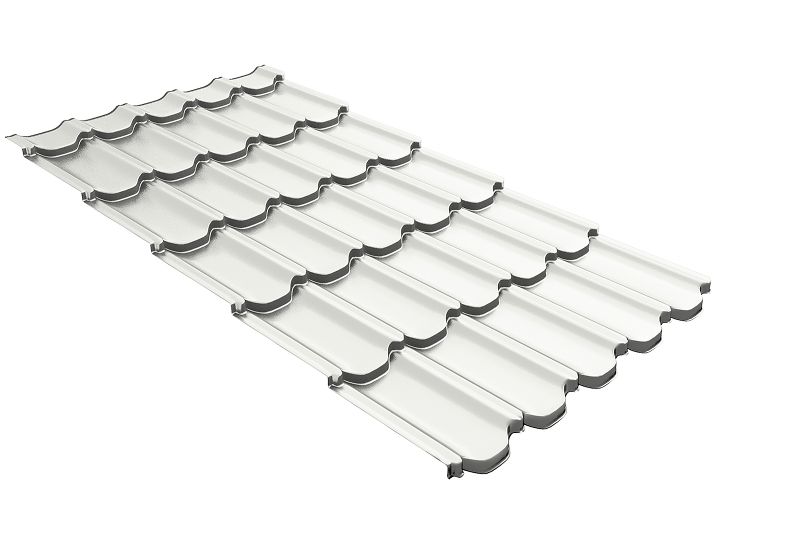 Профиль волновой Kvinta Plus 3D 0,45 PE RAL 9003 сигнальный белый