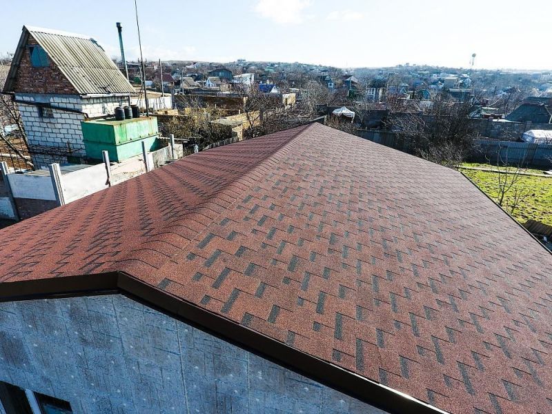 Гибкая черепица Docke Тетрис, красный