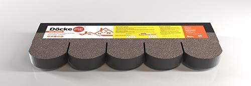 Гибкая черепица Docke Кольчуга, красный