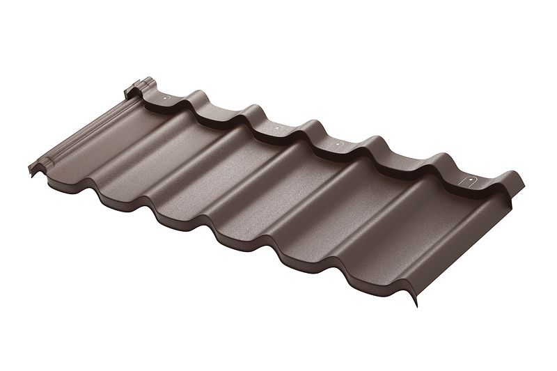 Модульная металлическая черепица Аквасистем Стокгольм PU Matt (Zn180) 0,5мм Rooftop Бархат (лист 1185х425 мм) RR 32