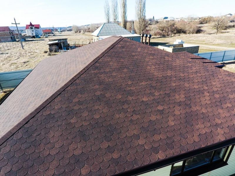Гибкая черепица Docke Кольчуга, коричневый