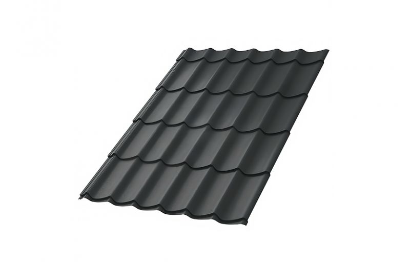 Металлочерепица МП Ламонтерра-XL (PureTech Mat-20-7024-0.5)