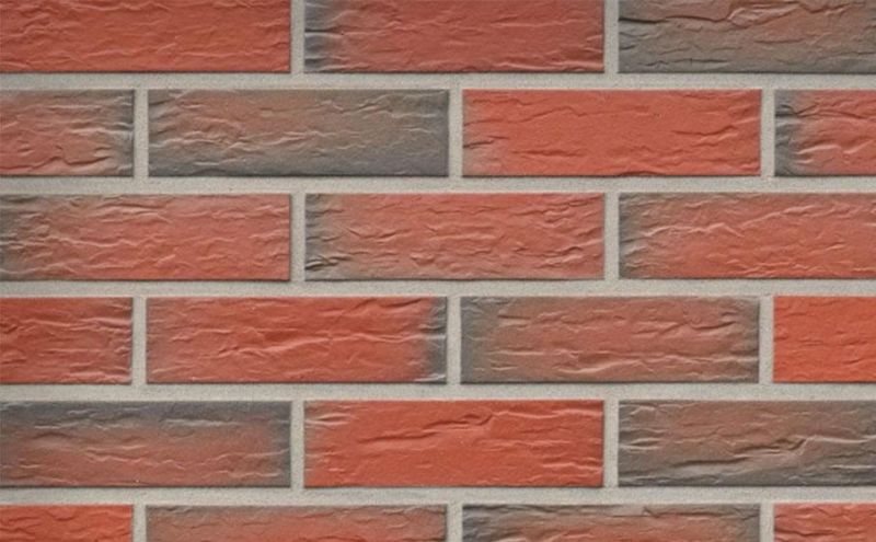 Клинкерная облицовочная плитка Roben NF9 Rhoen Bunt рельефная, 240*71*9 мм