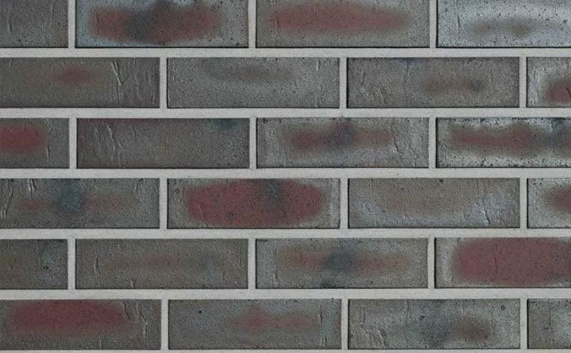 Клинкерная облицовочная плитка Roben NF15 Odenwald Schmelz-bunt рельефная, 240*14*71 мм