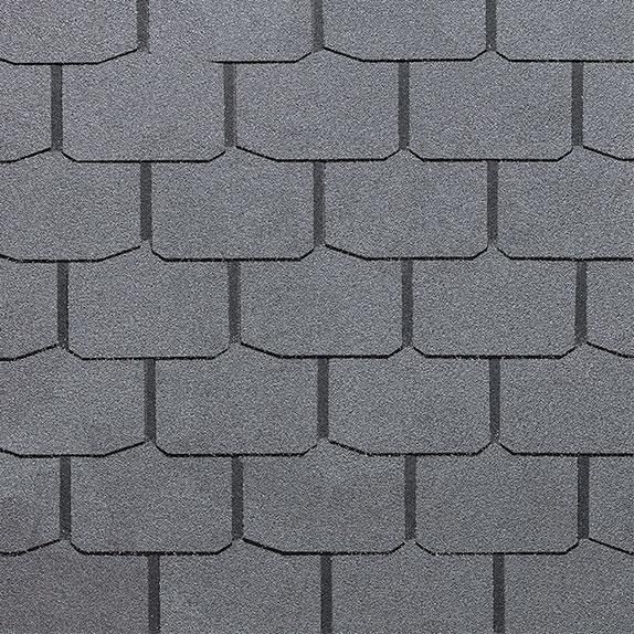 Гибкая черепица Docke Крона, серый