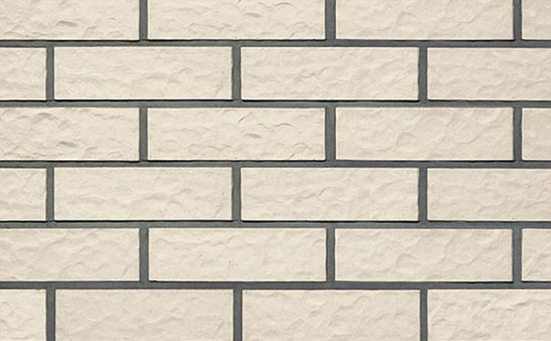 Клинкерная облицовочная плитка Roben NF14 Montblanc Perlweiss рельефная, 240*14*71 мм