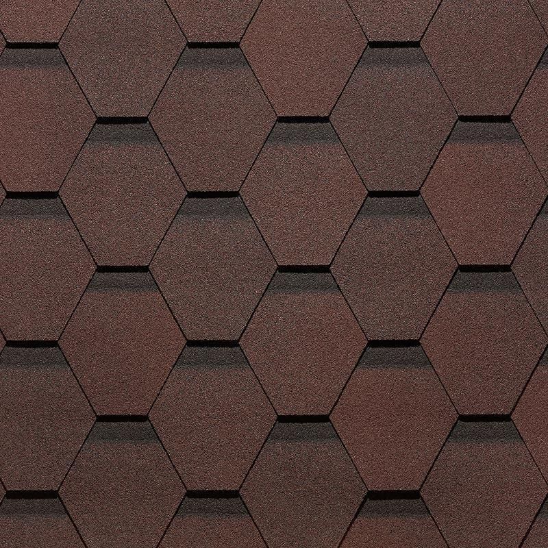 Гибкая черепица Docke / Деке PIE PREMIUM ШЕФФИЛД,Зрелый Каштан