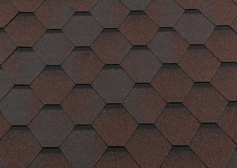 Гибкая черепица Shingle Roofshield Classic Стандарт Медный