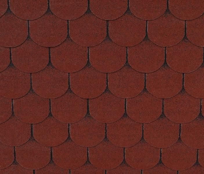 Гибкая черепица Shingle Roofshield Family LITE Готик Красный