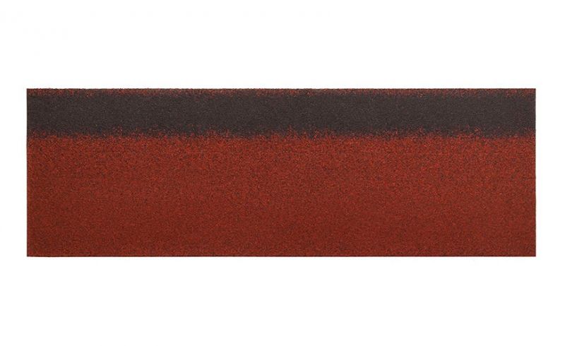 Коньково-карнизная черепица 6,6 кв м в уп 16,8/20 п.м Красный HR-7