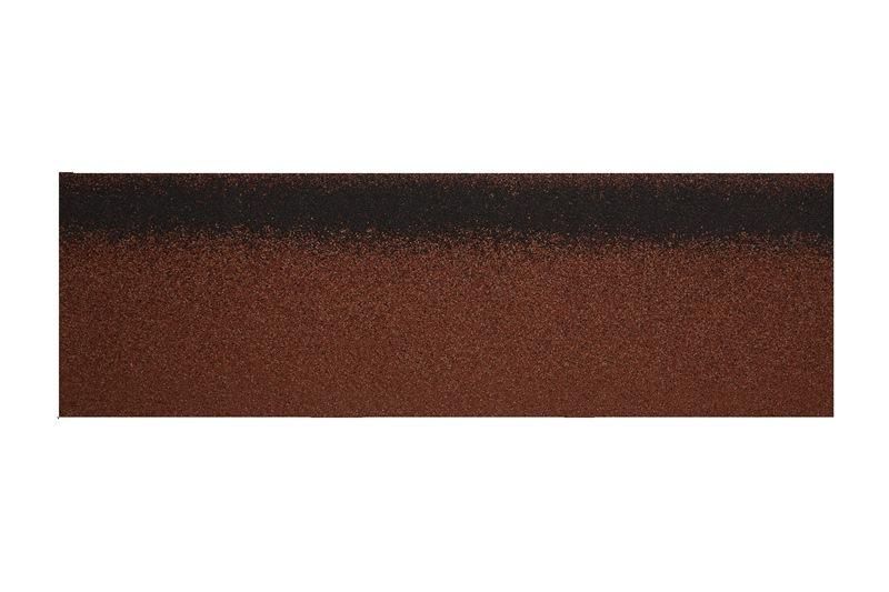 Коньково-карнизная черепица 6,6 кв м в уп 16,8/20 п.м Кирпично-красный HR-9