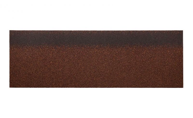 Коньково-карнизная черепица 6,6 кв м в уп 16,8/20 п.м Коричневый с оттенением HR-15