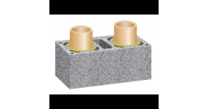 Дымоход двухходовой с вентиляцией, d 14L14