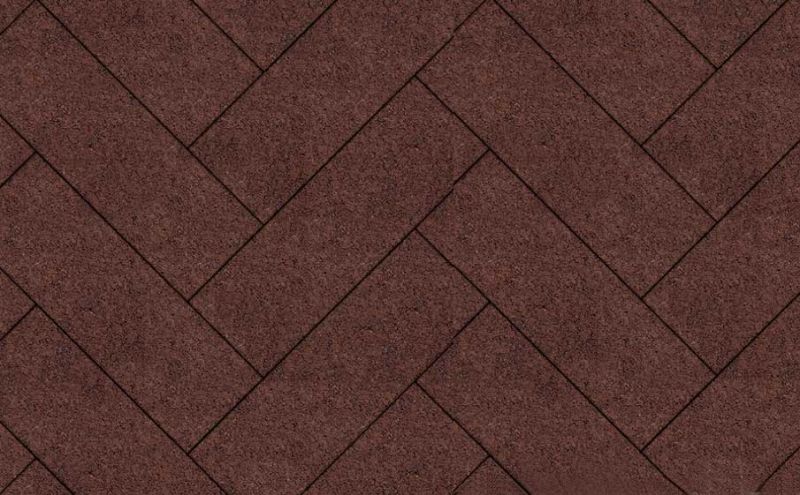 Плитка тротуарная ВЫБОР Паркет Б.6.П.8 гладкий цвет коричневый 600*200*80 мм