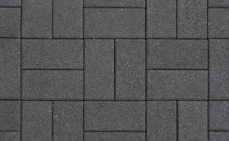 Плитка тротуарная ВЫБОР ЛА-Линия Б.2.П.6 гранит цвет черный 200*100*60 мм