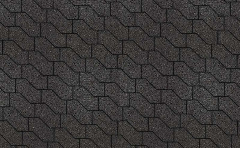 Плитка тротуарная ВЫБОР S-Форма В.3.Ф.10 гладкий цвет черный 172*94*100 мм