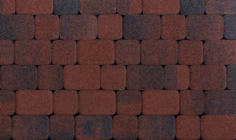 Плитка тротуарная ВЫБОР комплект из 2 видов плит Классико Б.1.КО.6 М Листопад гладкий цвет Клинкер