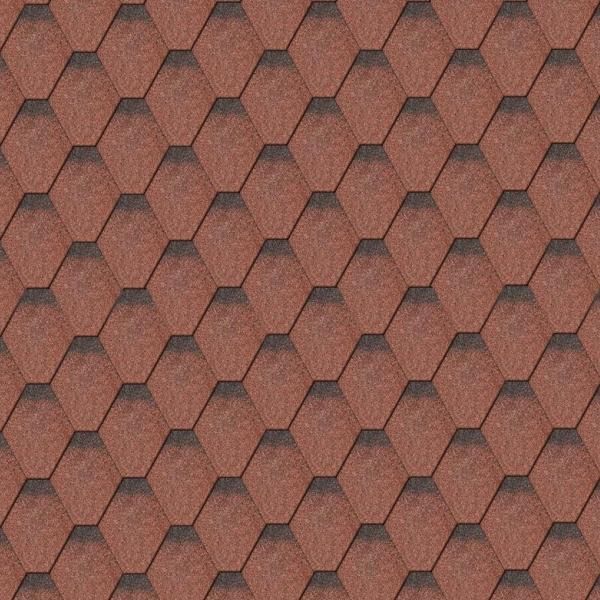 Гибкая черепица IKO Superglass Hex Tile Red Ultra
