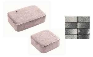 Плитка тротуарная ВЫБОР Классико А.1.КО.4 Листопад гранит цвет Антрацит