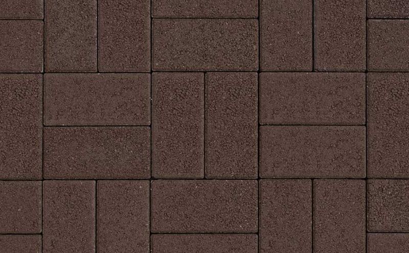Плитка тротуарная ВЫБОР ЛА-Линия Б.2.П.8 гранит цвет коричневый 200*100*80 мм