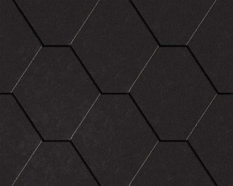 Гибкая черепица Icopal Plano Natur Графитно-черный