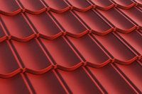 Композитная черепица Decra Лист Decra Classic Красный  (Декра)