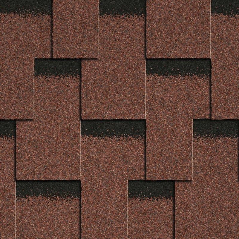 Гибкая черепица Icopal Claro Кирпично-красный