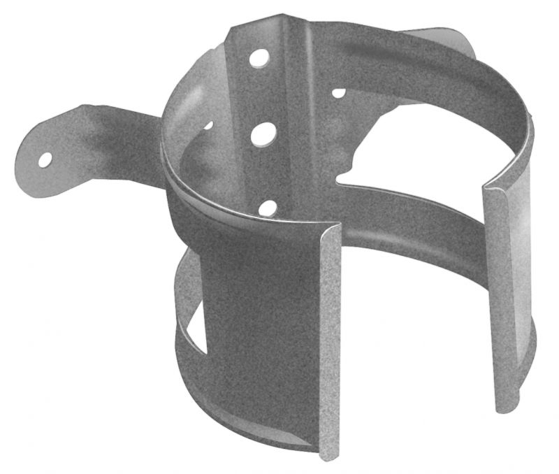 Grand Line AlZn 125х90мм Кронштейн трубы на дерево  (саморезы в комплект не входят)