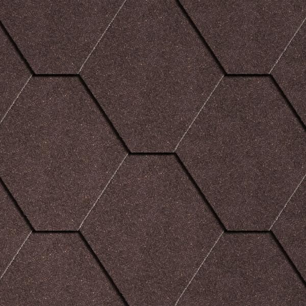 Гибкая черепица Icopal Plano Natur Натурально-коричневый