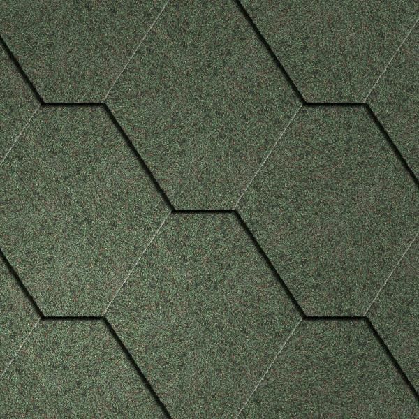 Гибкая черепица Icopal Plano Natur Зеленый лес