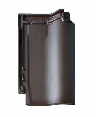 Керамическая рядовая черепица BRAAS (Браас) Рубин 11V Темно-коричневый