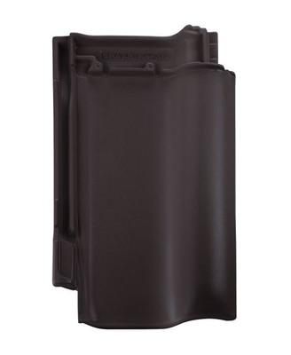 Керамическая рядовая черепица BRAAS (Браас) Рубин 13V Антрацит