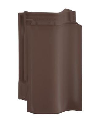 Керамическая рядовая черепица BRAAS (Браас) Рубин 13V Темно-коричневый