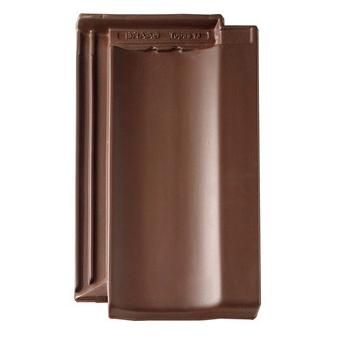 Керамическая рядовая черепица BRAAS (Браас) Топаз 13V Темно-коричневый