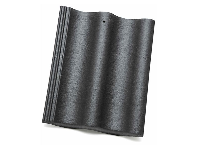 Цементно-песчаная черепица ORMAX, Черная