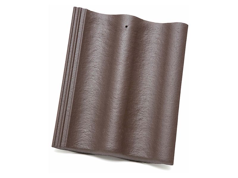 Цементно-песчаная черепица ORMAX, Темно-коричневая