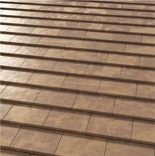Керамическая черепица Tejas Borja FLAT-5XL TOKYO COPPER