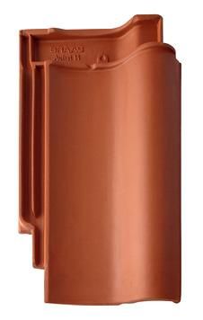 Керамическая рядовая черепица BRAAS (Браас) Агат 14 Натуральный красный