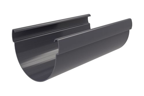 Желоб ПВХ стандарт 3м графит, 120х90мм.