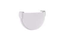 Заглушка желоба универсальная  ПВХ стандарт белый, 120х90мм